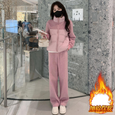 批发官图  <b class='q'>休闲</b><b class='q'>运动服</b>套装女2026冬季新款小个子立领棉服阔腿裤两件套
