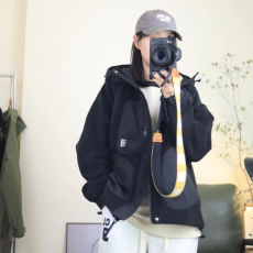 批发2024秋冬季外套新款户外防寒连帽宽松爆款外穿冲锋衣工装