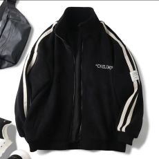 批发新款奥粒绒外套男士秋冬季男夹克摇粒绒上衣加厚潮牌保暖棉衣