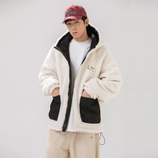 批发双面加厚羊羔保暖棉衣加绒棉袄宽松休闲外套冬季免洗新款棉服