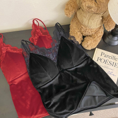 批发实拍<b class='q'>大码</b>秋冬丝绒美背蕾丝边免穿<b class='q'>文胸</b>带垫内衣内搭吊带打底衫女