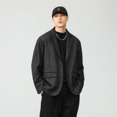 批发实拍<b class='q'>秋</b>冬新款高级感痞帅小西装外套男潮牌宽松休闲百搭西服