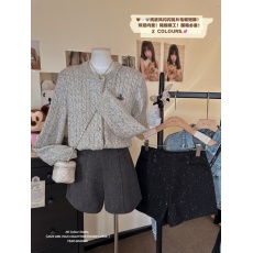 批发实拍实价~精致闪闪短裤秋冬高腰显瘦A字休闲外穿靴裤辣妹阔腿裤子