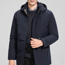 批发石墨烯加绒加厚男士可脱卸帽棉服2024冬季保暖爸爸装棉衣外套男