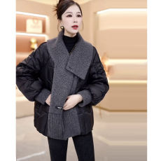 批发高质量短款妈妈<b class='q'>高档</b>轻奢羽绒棉服大码遮肉防寒保暖外穿2025冬季新