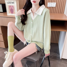 批发实拍爆款秋冬季新品糖果色假两件高级设计感<b class='q'>大码</b><b class='q'>女装</b>V领卫衣ins