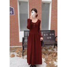 批发孕妇装针织连衣裙<b class='q'>秋</b>冬季2025新款内搭中长款哺乳打底裙