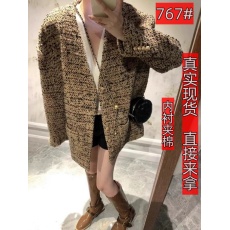 批发时尚高级感名媛小香粗花V领编织外套2026秋冬季<b class='q'>新款</b>