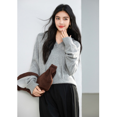 批发实拍◆有◆爆款连帽内搭<b class='q'>卫衣</b>蓝色针织衫24秋冬拉蓝毛衣女