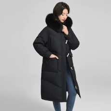 批发<b class='q'>雅</b><b class='q'>鹿</b>同款羽绒棉服女2024新款中长款时尚韩版加厚冬季爆款