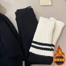 批发女童<b class='q'>宝宝</b>韩版时尚百搭休闲长裤中大童秋冬新款洋气拼接条纹<b class='q'>打底裤</b>