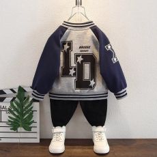 批发官图CVC华棉复合牛奶丝#<b class='q'>男童</b>棒<b class='q'>球</b>服薄款春季撞色立领<b class='q'>夹克</b>纯色外套