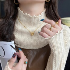 批发白色打底衫女秋冬季内搭2026新款半高领木耳边<b class='q'>针织衫</b>中领长袖毛衣
