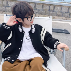 批发官图CVC华棉复合真跳*秋<b class='q'>冬</b>男童棒球服外套开衫痞帅韩系夹克上衣
