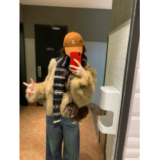 批发皮草“悉尼日落”2024新款仿狐狸毛皮草女冬季显瘦短款毛毛外套