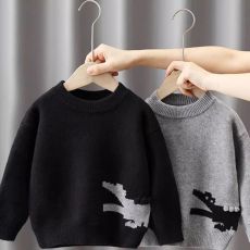 批发童装男女童毛衣儿童加厚秋冬2024新款男孩针织衫冬季套头衫