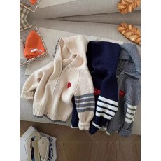 批发童装女童毛衣秋装双排扣针织开衫外套洋气时髦女孩儿童<b class='q'>春</b>秋毛线衣