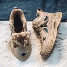 批发<b class='q'>冬</b>季新款高帮男鞋加绒棉鞋