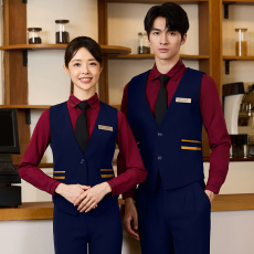 批发酒店<b class='q'>服务员</b>男女同款工作服KTV酒吧夜场工装烘焙西<b class='q'>餐厅</b>马甲套装秋