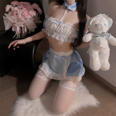 批发实拍实价纯欲风暖床小<b class='q'>女仆</b>露臀抹胸制服套<b class='q'>装</b><b class='q'>情趣</b>内衣性感免脱诱惑