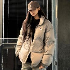 批发日韩中性风立领加厚设计感棉衣外套冬季宽松防寒保暖不臃肿面包服
