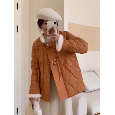 批发花朵装饰新款羽绒服短款式收腰<b class='q'>显瘦</b>高端品质保暧冬季防寒厚款