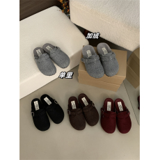 批发厚底灰色勃肯鞋女秋<b class='q'>冬</b>新款韩版小众复古博肯一脚蹬懒人包头半拖鞋