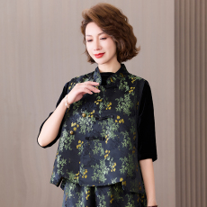 批发实拍国风盘扣唐装女2026<b class='q'>春</b>秋新款无袖立领小外套外搭新中式棉马甲