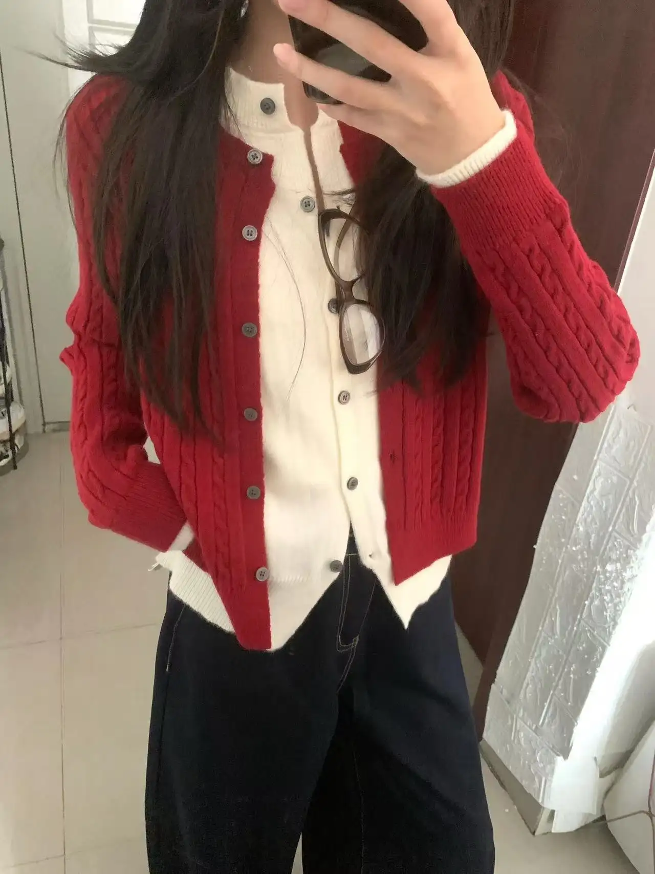 꽈배기 가디건 상세 이미지 2