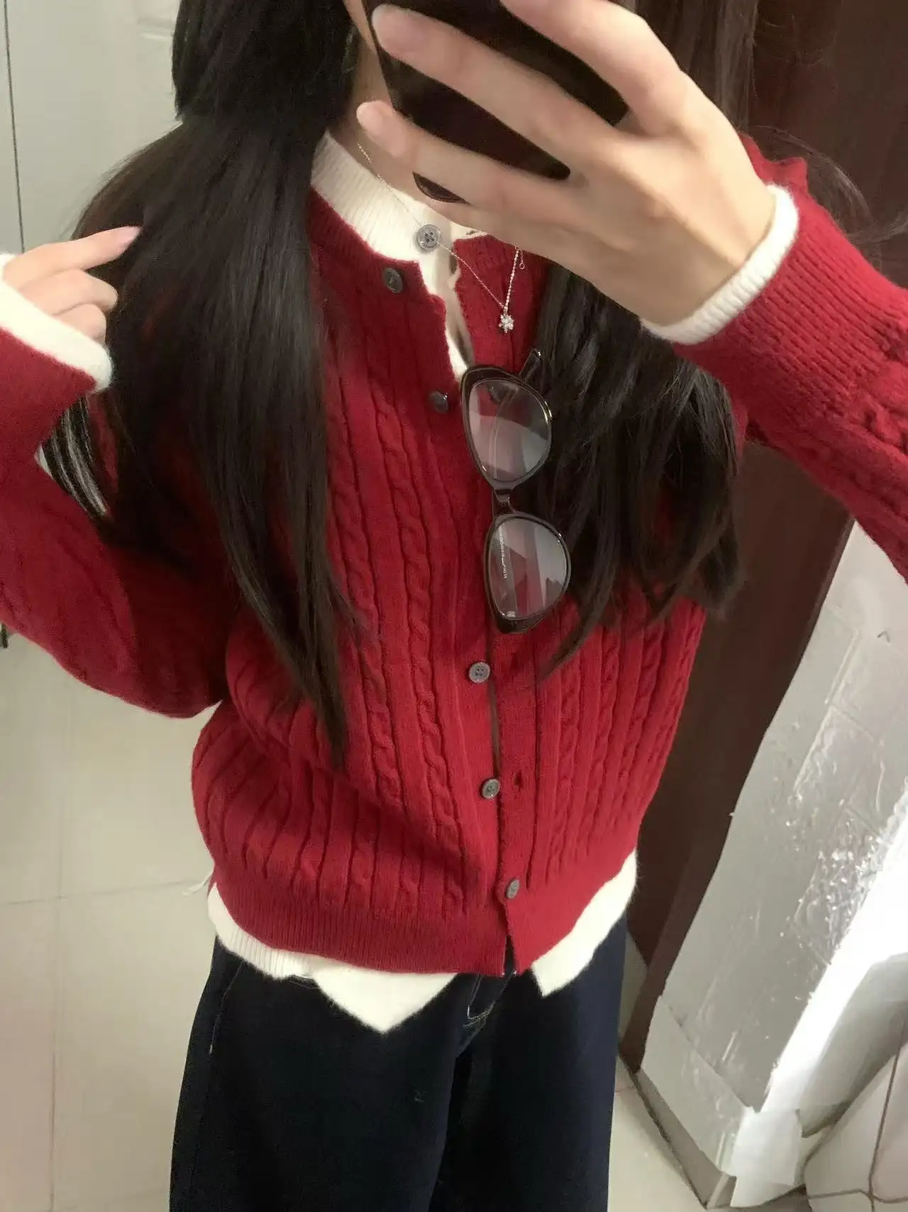 꽈배기 가디건 상세 이미지 4