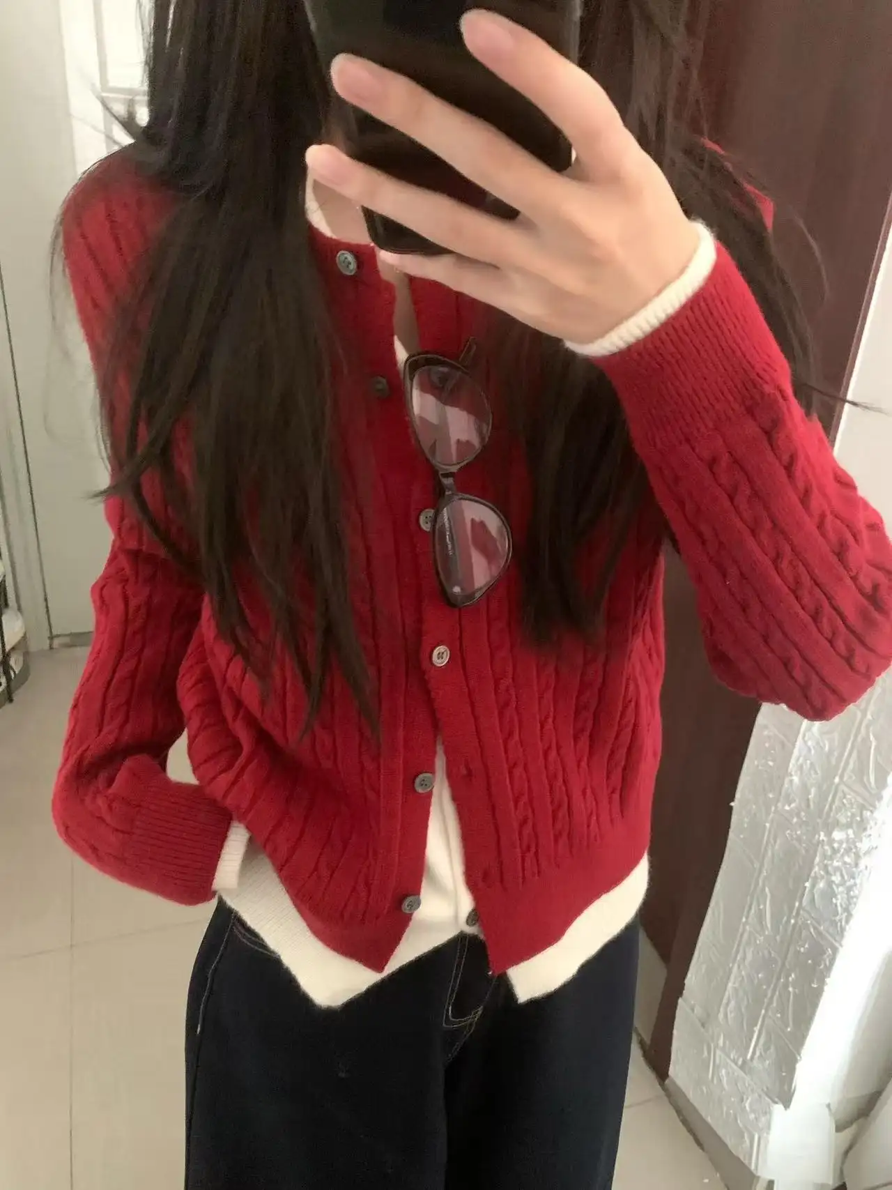 꽈배기 가디건 상세 이미지 5