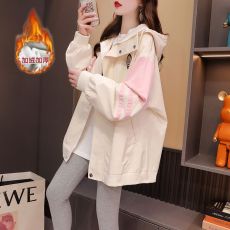 批发官图 加厚棉服外套女冬季拼接棉服棉衣大码棉袄工装<b class='q'>风衣</b>外套