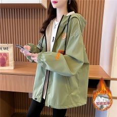 批发官图 加厚棉服外套女冬季拉链连帽棉衣大码棉袄工装保暖<b class='q'>风衣</b>