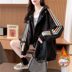 批发官图 原版质量加厚棉服外套冬季拼接棉服棉衣大码棉袄工装<b class='q'>风衣</b>