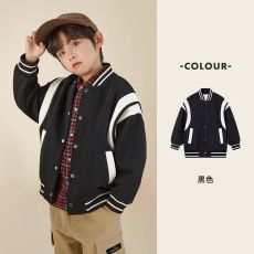 批发官图CVC华棉复合真跳*秋<b class='q'>冬</b>男童棒球服外套开衫痞帅韩系夹克上衣