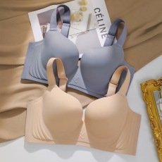 批发CD大码光面无痕内衣女大胸显小收副乳防下垂薄款聚拢调整型文胸罩