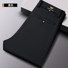 批发常规加绒可选男士休闲裤春<b class='q'>秋</b>厚款中年男裤直筒型弹力西裤宽松直筒