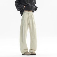 批发纯色春秋弯刀卫裤加绒香蕉裤松弛感运动裤宽松型青少年常规<b class='q'>哈伦裤</b>