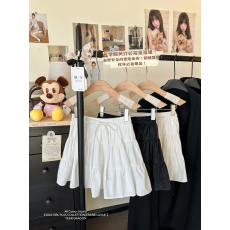 批发实拍实价冬季丝绒时尚甜美<b class='q'>新款</b>拼接荷叶边裙高腰显瘦A字<b class='q'>半身裙</b>