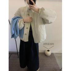 批发韩系立领针织拼接保暖羽绒服女2025冬季新款90白鸭绒短外套