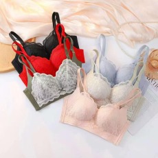 批发无钢圈无磁中厚小胸变大聚拢内衣女上托收副乳防下垂调整型文胸罩