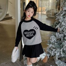 批发女童毛衣2024新款秋装小女孩针织衫儿童装爱心时髦秋冬款打底线衣