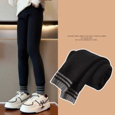 批发人棉随心裁260g女童<b class='q'>打底裤</b>秋冬<b class='q'>女孩</b>裤子外穿黑色中大童长裤秋冬