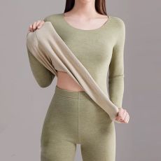批发套装冬季无痕保暖套装女士加厚加绒德发热修身上衣打底衫秋衣秋裤