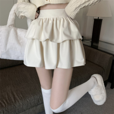 批发天猫抖音质量毛呢半身裙女2025高腰显瘦a字短裙蛋糕裙蓬蓬裙百搭