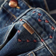 批发D细长铅笔腿 法G<b class='q'>高腰</b>刺绣小直筒烟管法棍牛仔裤女春天家7N60 特