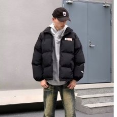 批发厚美式<b class='q'>复古</b>旌印花面包服外套冬季新款<b class='q'>日系</b>宽松型青少年立领常规