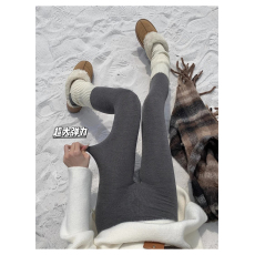 批发<b class='q'>大码</b>加绒灰色<b class='q'>打底裤</b>加厚保暖裤子休闲裤女高腰弹力长裤外穿小脚裤