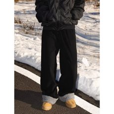 批发灯芯绒加绒裤子男款防寒保暖棉裤原宿简约日系潮流气质新款文艺