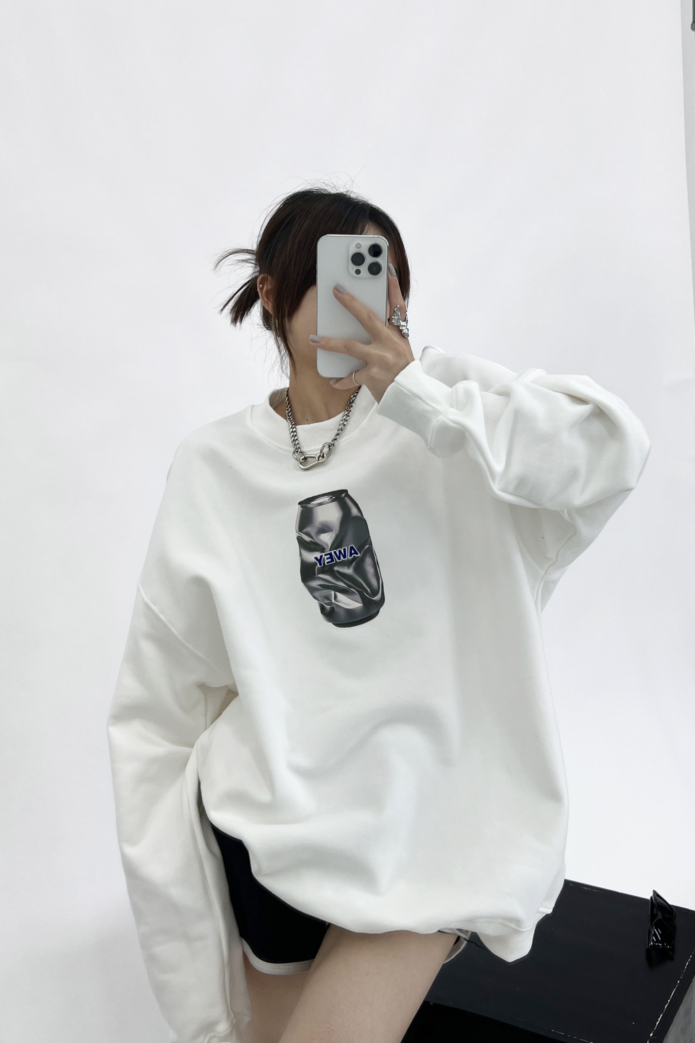 PF28575# 华棉复合秋冬装卫衣女印花女裝貨源服裝批發